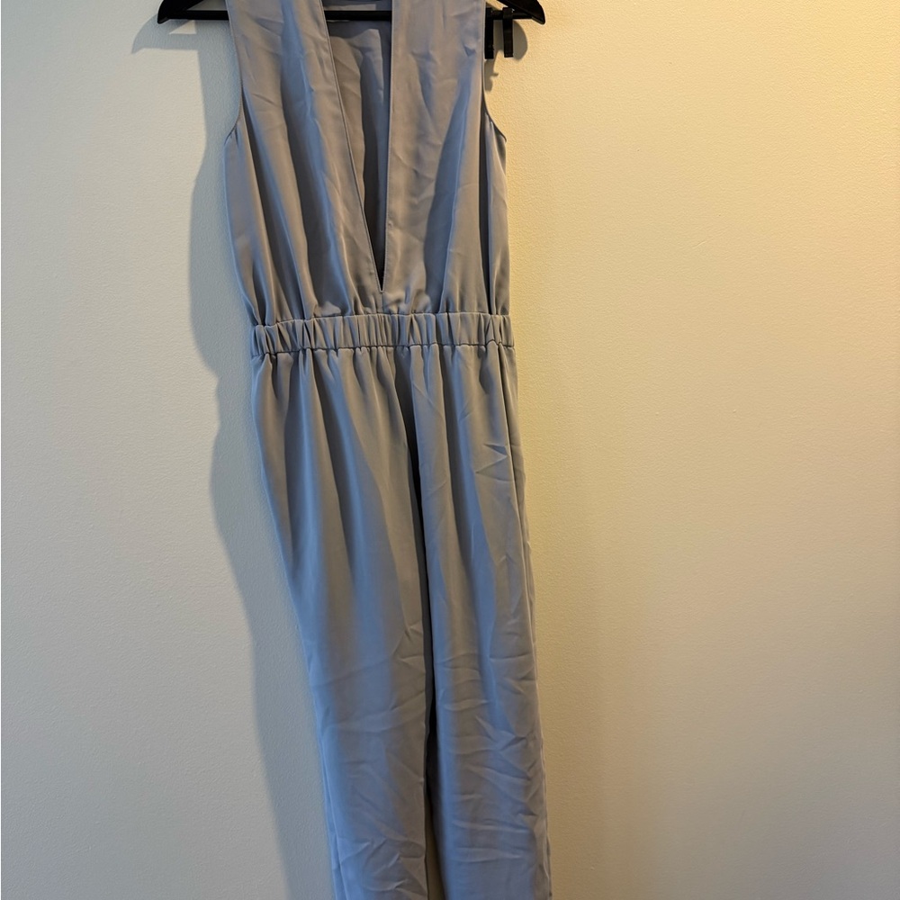 Lilac Gray Sleeveless Jumpsuit